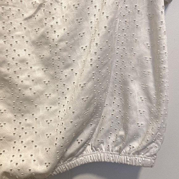 Off The Shoulder Perforated Blouse - Picture 5 of 6